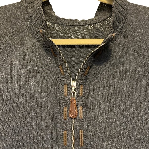 St. John Sport Heather Grey Knit Zip-Up Sweater Set Womens Soft & Cozy Size XL - Picture 4 of 10